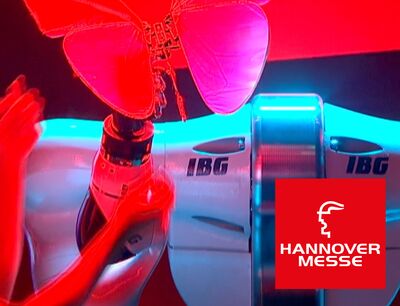 Eröffnungsfeier Hannover Messe 2023 mit IBG Beteiligung – Mensch-Roboter-Kollaboration (MRK)